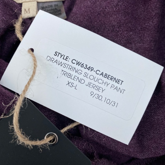 NWT Chaser Slouchy Pants Jogger and Top Set Sz M - Picture 12 of 12